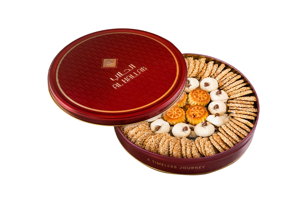 Assorted Shamiyat 1 KG Round Tin Box