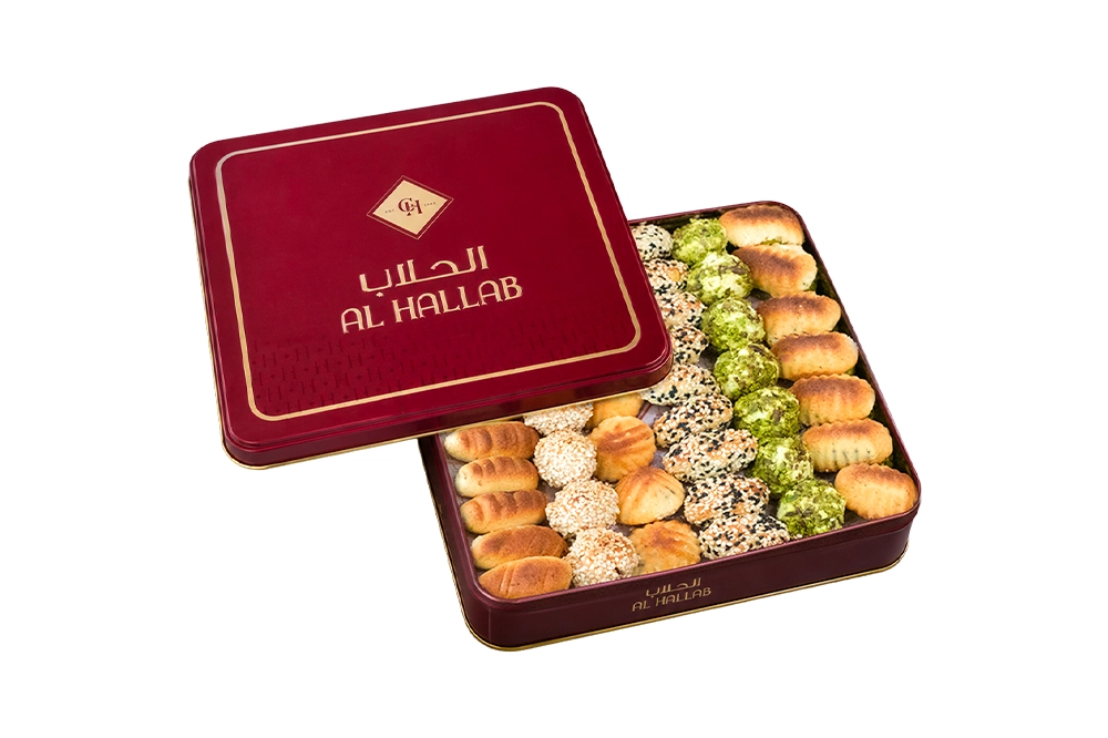 Assorted Shamiyat 1.5 KG Square Tin Box