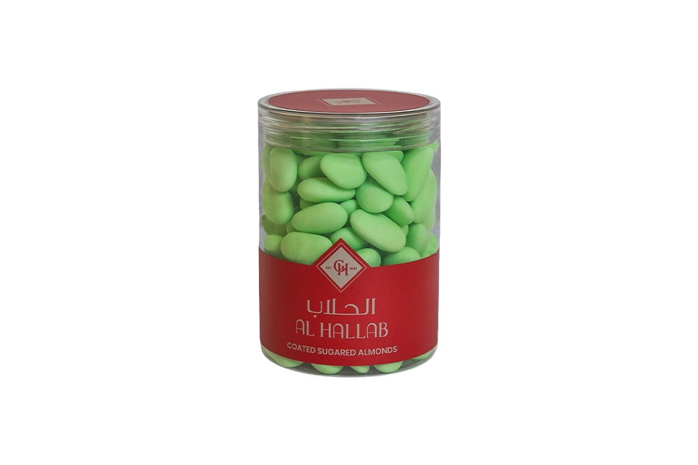 Green Sugar Coated Almonds 400 Grams